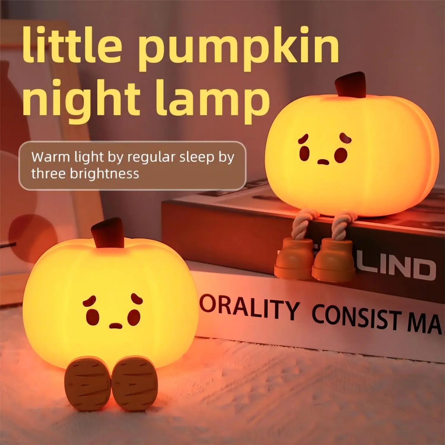 CozyLytes™ LED Sad Pumpkin Night Light